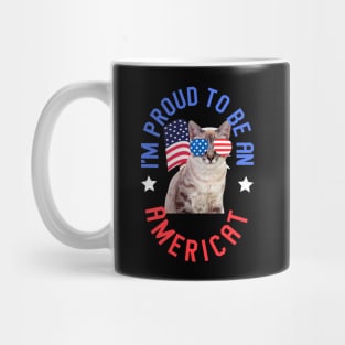 I'm Proud To Be An Americat - Funny Cat Mug